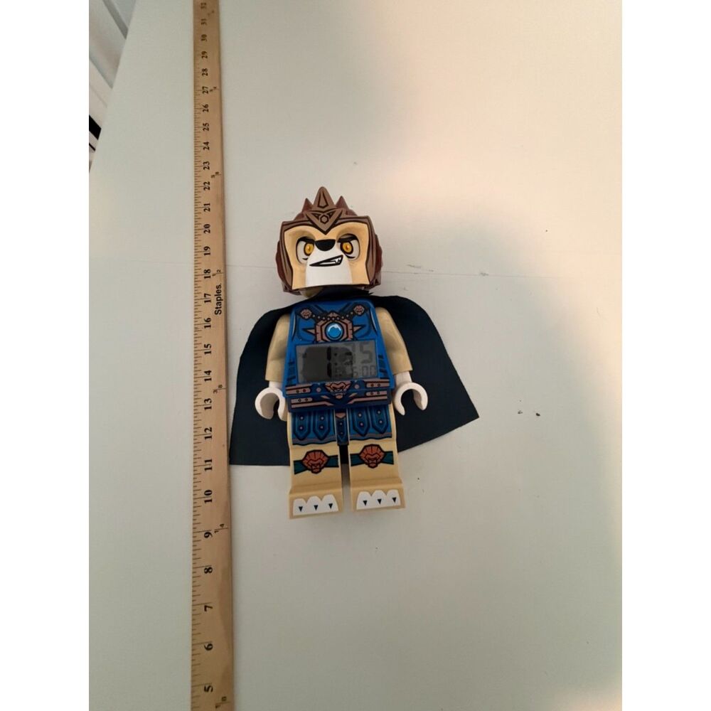 Lego Chima - Legends of Chima Laval mini-fig alarm clock 2013 works